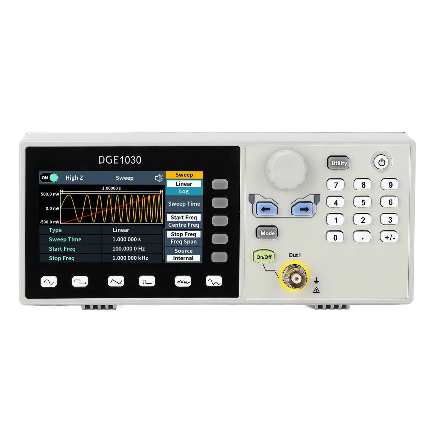 Waveform Generator Arbitrary Waveform Generator 1μHz to 30MHz Range 1uHz Resolution Single  Generator Frequency Generator