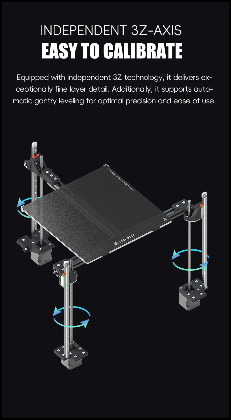 Latest SIBOOR Voron Trident [June,2024] 3D Printer with CNC Metal Structure 4AWD CoreXY DIY 3D Printer Kit AWD Components