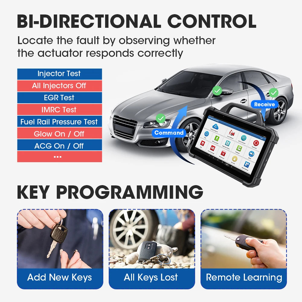 X-431 LAUNCH PAD7 PADVII Car Diagnostic Tools J2534 Smartlink Automotive Scanner Auto Online Programming OBD 2 Years Free Update