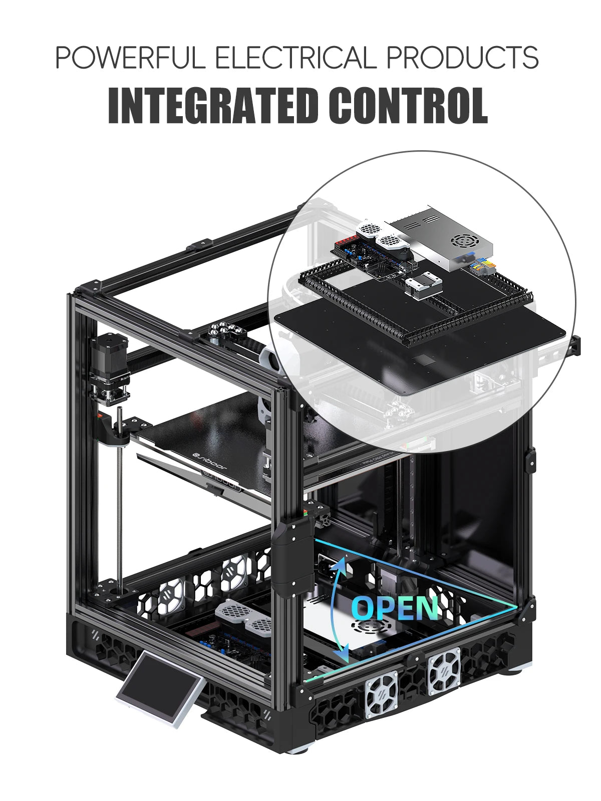 Latest SIBOOR Voron Trident [June,2024] 3D Printer with CNC Metal Structure 4AWD CoreXY DIY 3D Printer Kit AWD Components