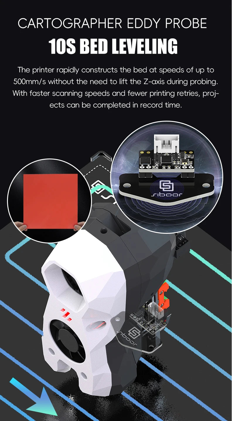 Latest SIBOOR Voron Trident [June,2024] 3D Printer with CNC Metal Structure 4AWD CoreXY DIY 3D Printer Kit AWD Components