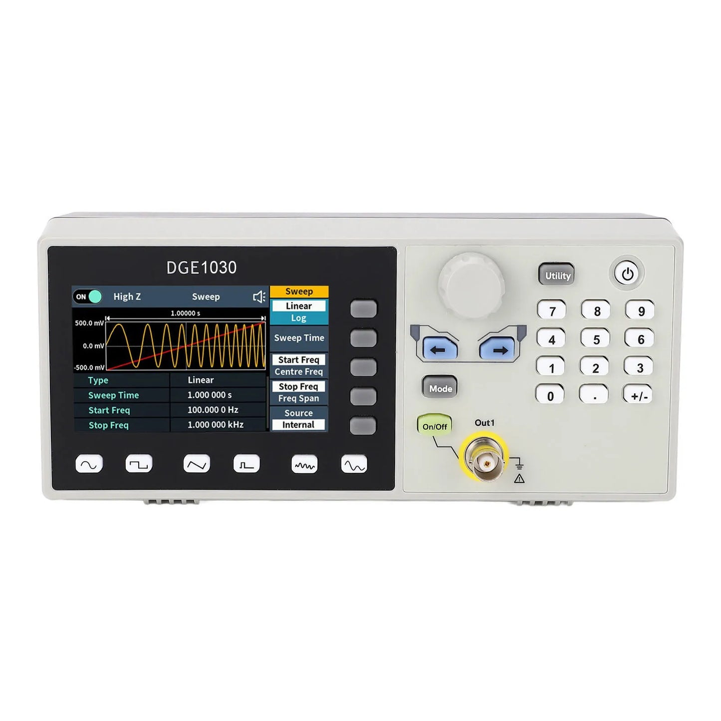 Waveform Generator Arbitrary Waveform Generator 1μHz to 30MHz Range 1uHz Resolution Single  Generator Frequency Generator
